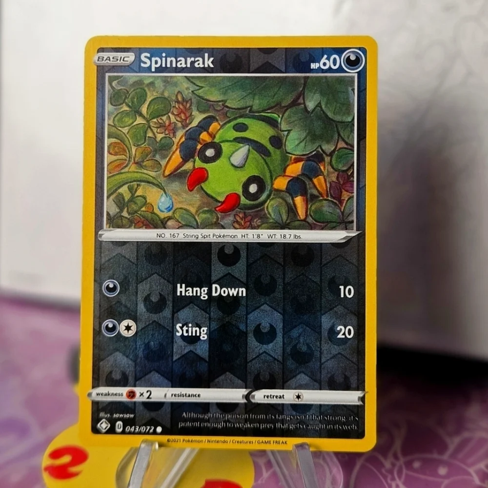 pokemon card spinarak Diamond & Pearl Mysterious Treasures Common #103 [1] Scary Face Spinarak 2004 EX: Team Rocket